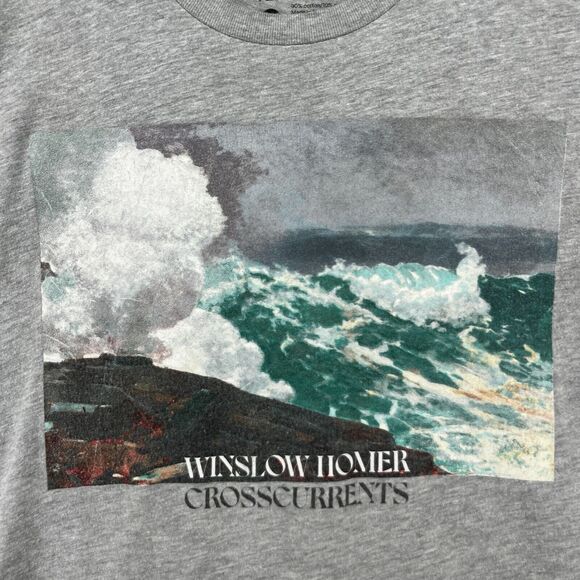 WINSLOW HOMER Shirt Adult S CROSSCURRENTS The Metropolitan Museum of Art Gray - Picture 7 of 13